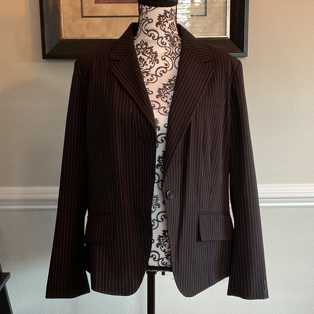 Black Pinstripe Women’s Blazer